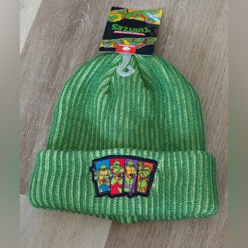 Green Teenage Mutant Ninja Turtles Beanie for Boys NWT - Picture 1 of 3